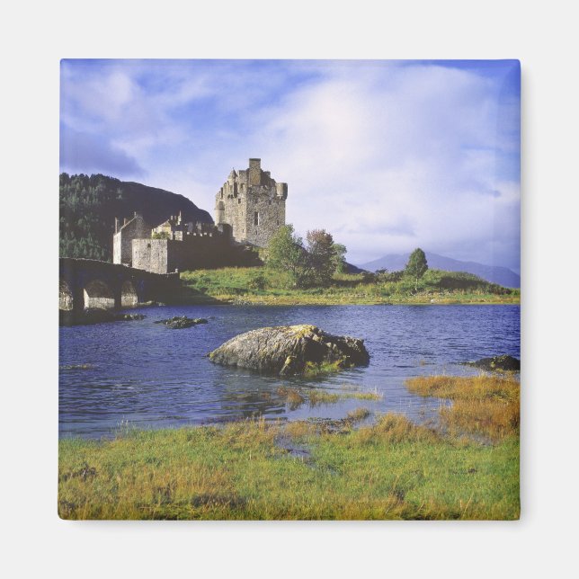 Skottland, Highland, Wester Ross, Eilean Donan 2 Magnet (Framsidan)