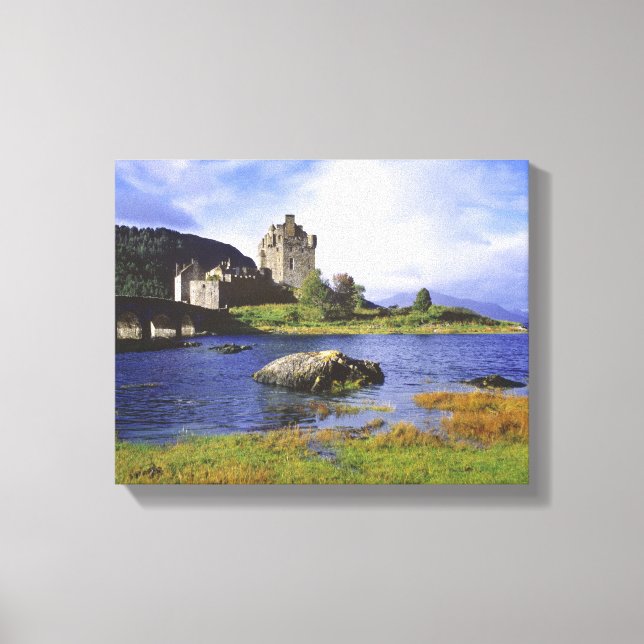 Skottland, Highland, Wester Ross, Eilean Donan 3 Canvastryck (Framsida)