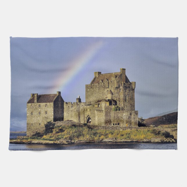 Skottland, Highland, Wester Ross, Eilean Donan Kökshandduk (Horisontell)