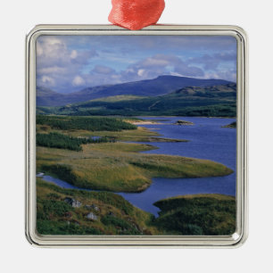 Skottland, Highland, Wester Ross, Loch Garry. En Julgransprydnad Metall