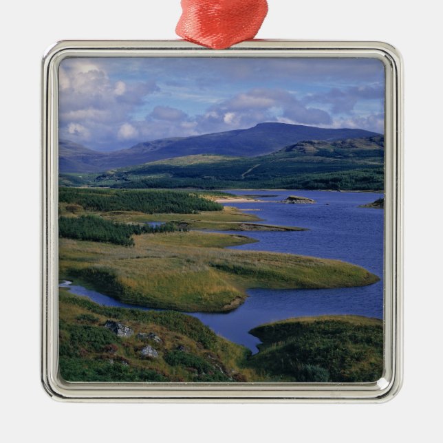 Skottland, Highland, Wester Ross, Loch Garry. En Julgransprydnad Metall (Framsidan)