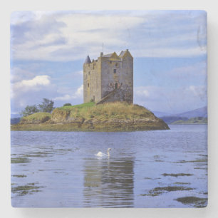 Skottland, Highland, Wester Ross, Loch Linnhe. A Underlägg Sten