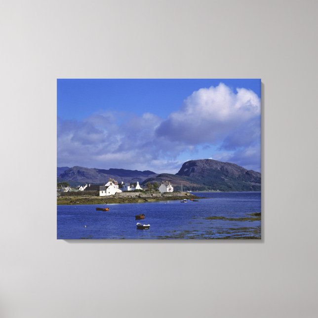 Skottland, Highland, Wester Ross, Plockton. Canvastryck (Framsida)