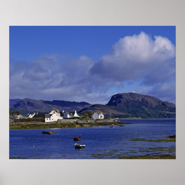 Skottland, Highland, Wester Ross, Plockton. Poster (Framsidan)