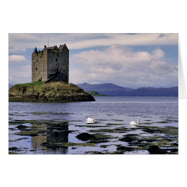 Skottland, Highland, Wester Ross, Stalker Hälsningskort (Framsidan Horizontal)