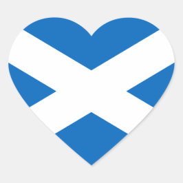 Skottland Hjärtformat Klistermärke