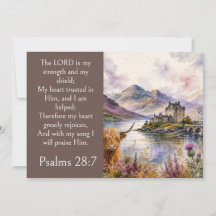 Skottland Höglandet Estetik, Psalm 28:7 Bibeln