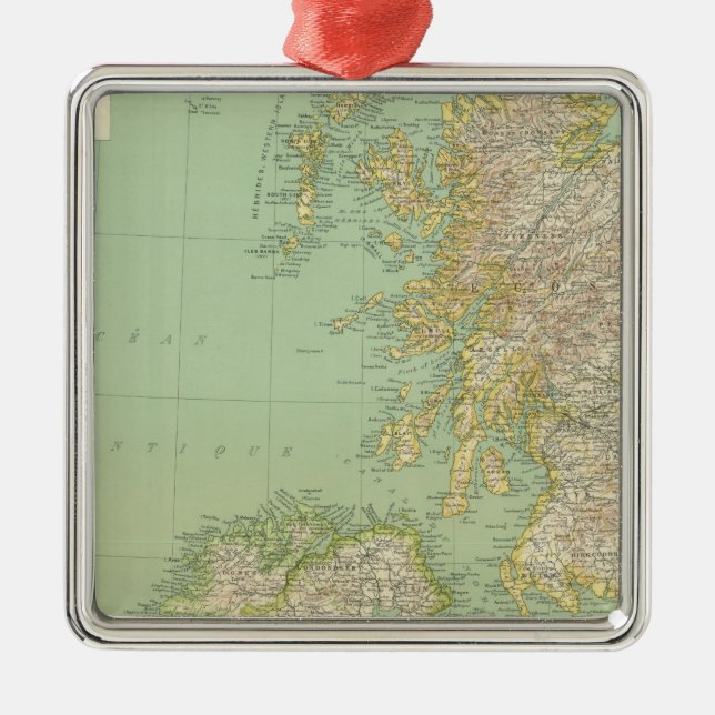 Skottland Irland Julgransprydnad Metall (Framsidan)