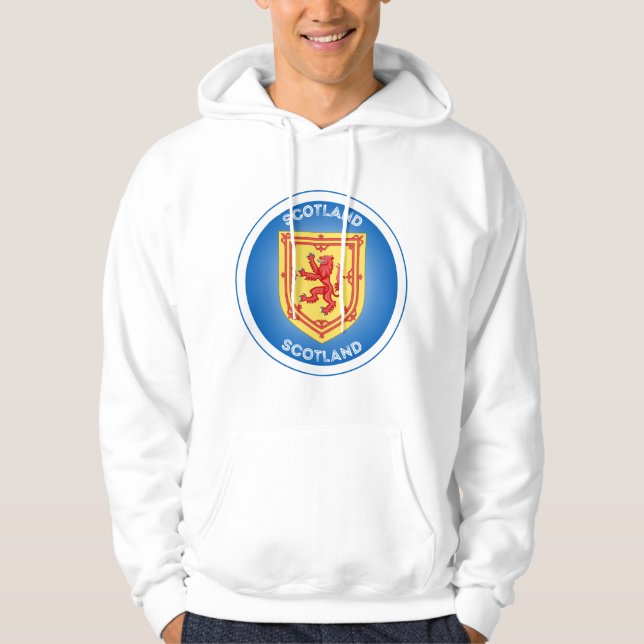 Skottland Jackar Arm Circle Shape Hoodie (Framsida)