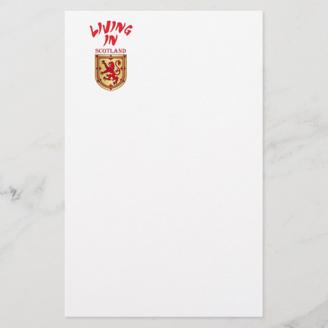 Skottland jackar om arm brevpapper (Framsida)