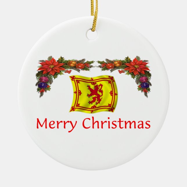 Skottland jul julgransprydnad keramik (Framsidan)