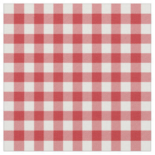 Skottland, klassisk tartan mönster röd och vit Jul Tyg