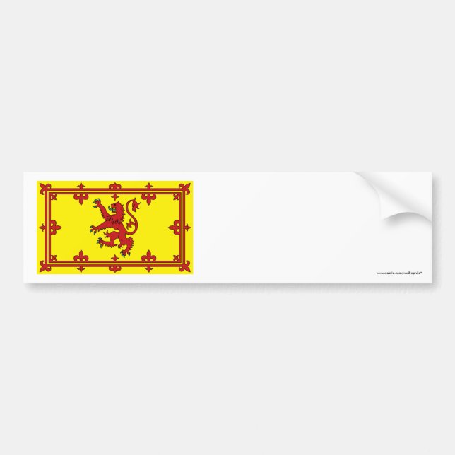 Skottland lejon flagga bildekal (Framsidan)