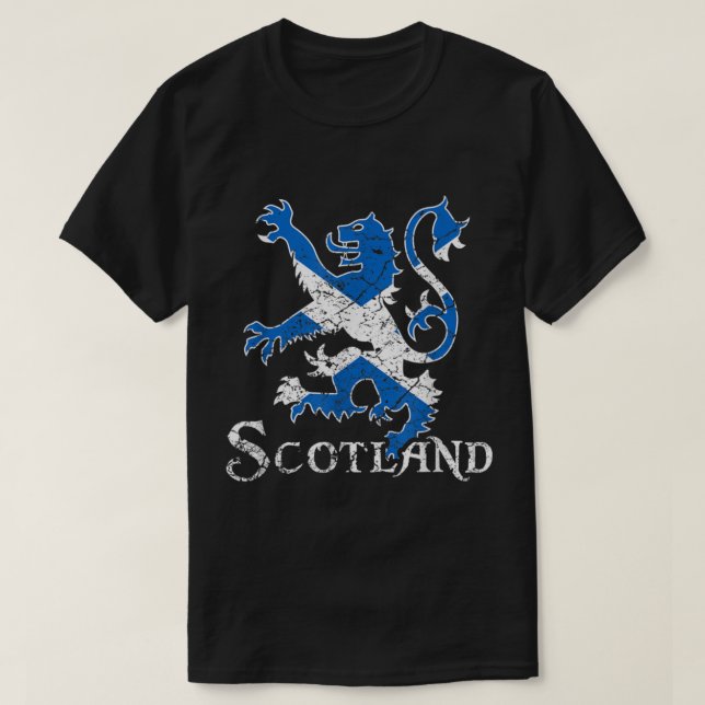 Skottland Lejon Rampant Scotland Scottish T Shirt (Design framsida)