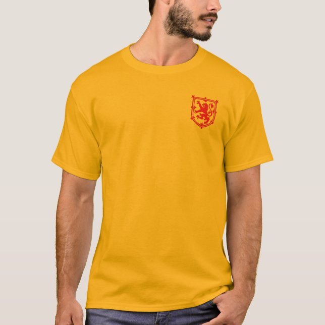 Skottland lejon skjorta t-shirt (Framsida)