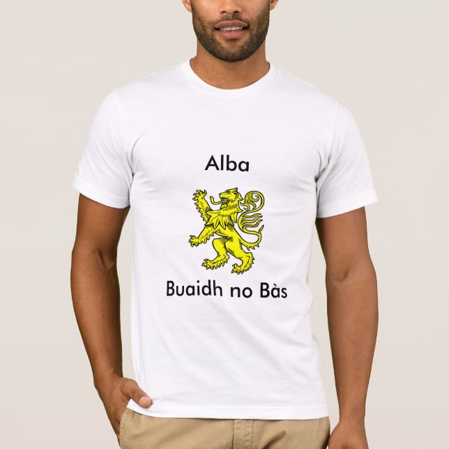 Skottland lejont våldsamt tee shirt (Framsida)