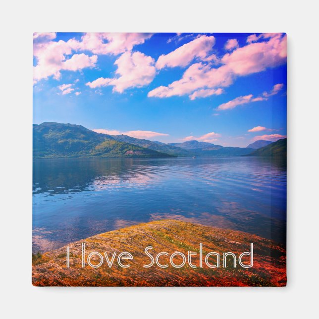 Skottland, Loch Lomond, kylmagnet Magnet (Framsidan)