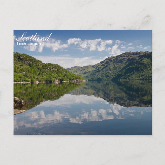 Skottland - Loch Lomond vykort (Framsida)