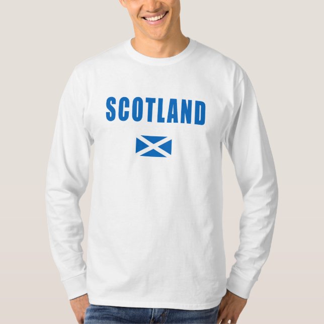 Skottland Longsleeve T-shirt (Framsida)