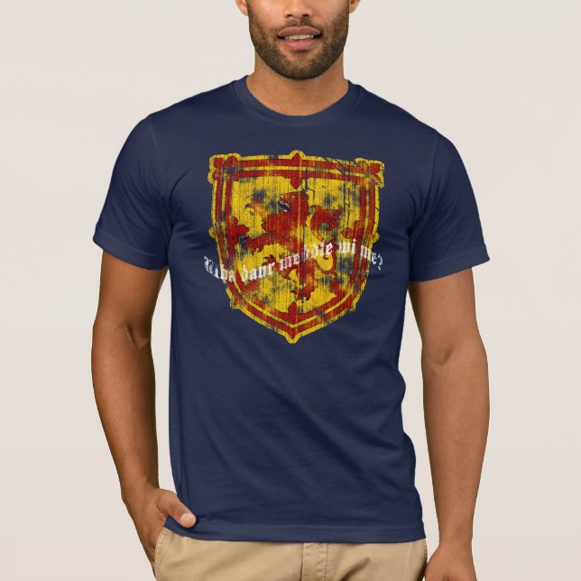 Skottland manar mörka skjorta tröja (Framsida)