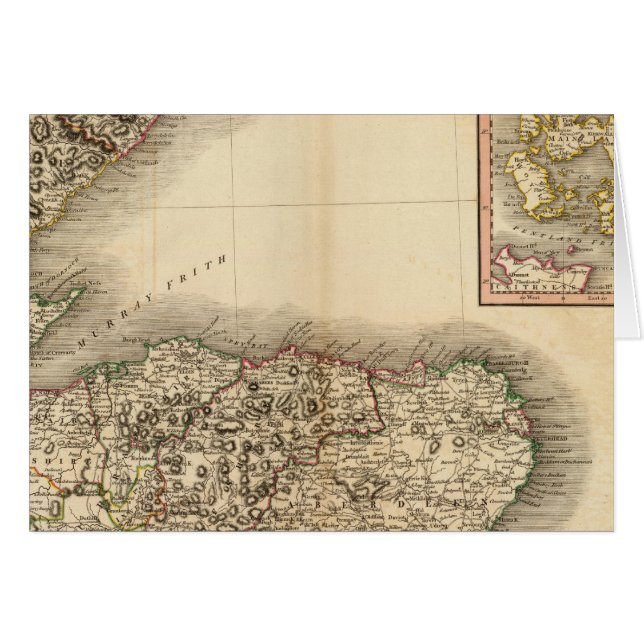 Skottland NE Hälsningskort (Framsidan Horizontal)