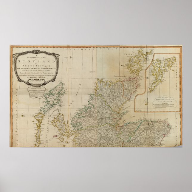 Skottland norr poster (Framsidan)