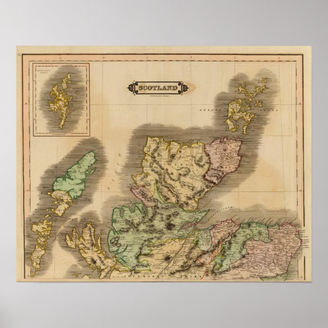 Skottland norr poster (Framsidan)