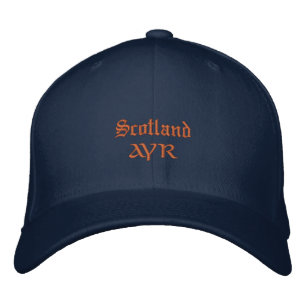 Skottland och AYR mode / skotska patrioter Broderad Keps