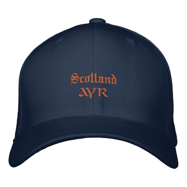 Skottland och AYR mode / skotska patrioter Broderad Keps (Framsida)