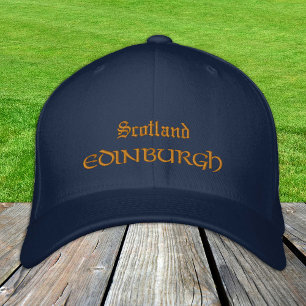 Skottland och Edinburgh mode / skotska patrioter Broderad Keps