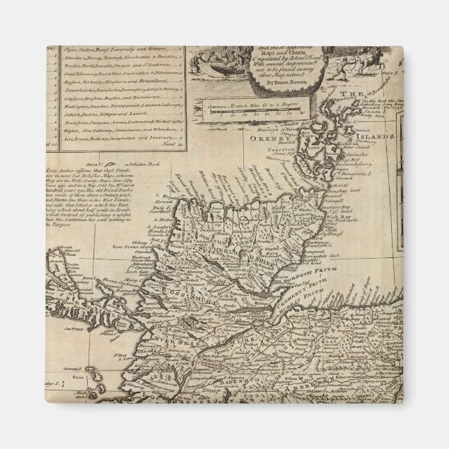 Skottland och Nordirland Magnet (Framsidan)