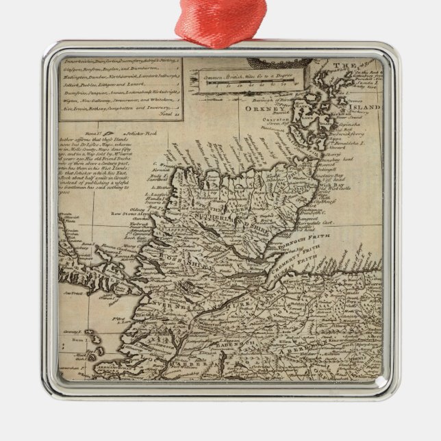 Skottland och nordliga Britannien Julgransprydnad Metall (Framsidan)