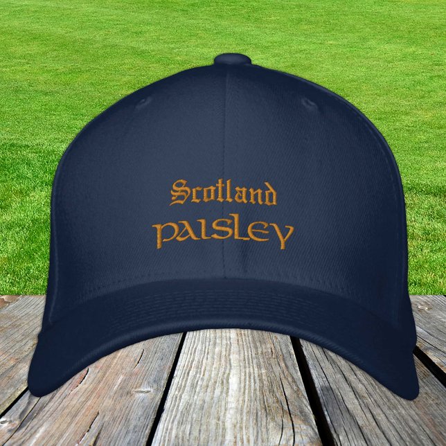Skottland och PAISLEY mode / Scottish Patriots Broderad Keps (Skapare uppladdad)