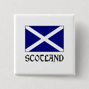 Skottland och skotsk flagga knapp
