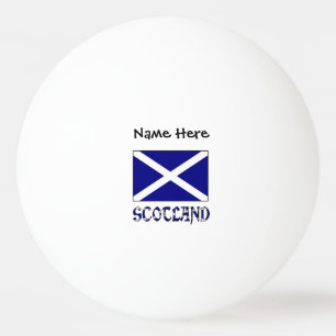 Skottland och St. Andrew Kors Flagga Personlig Pingisboll
