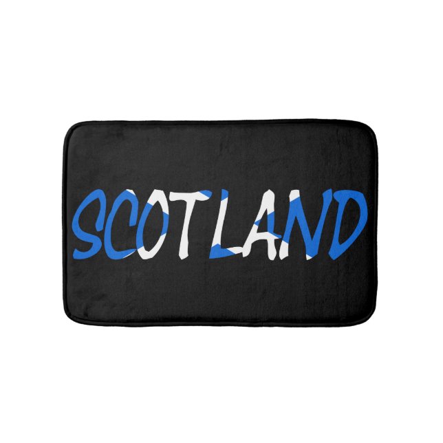 Skottland överlagt skotsk Flagga bmt Badrumsmatta (Framsidan)