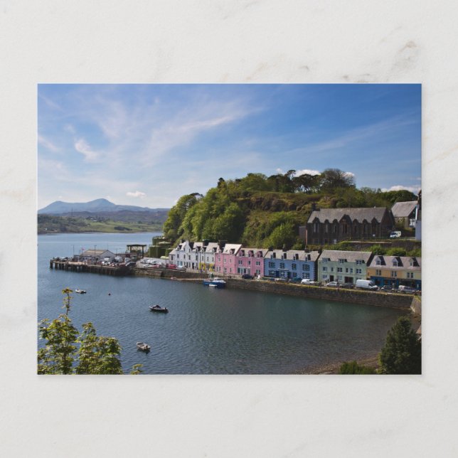 Skottland - Portree-vykort i hamn Vykort (Framsida)