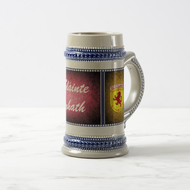 Skottland, Rampant lejon, flagga, Slainte Mhath Sejdel (Framsida höger)