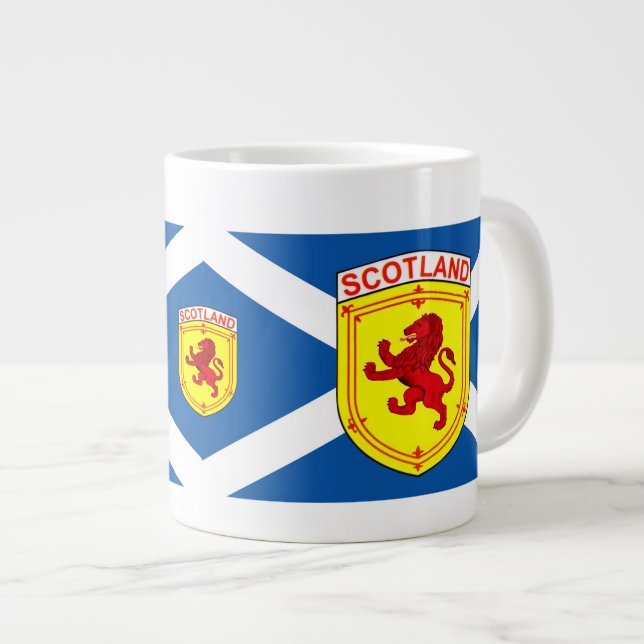 Skottland, Rampant lejonare, Ancient flagga of Sco Jumbo Mugg (Framsida höger)