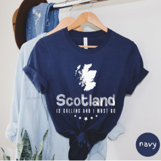 Skottland ringer och jag måste gå till T-shirt