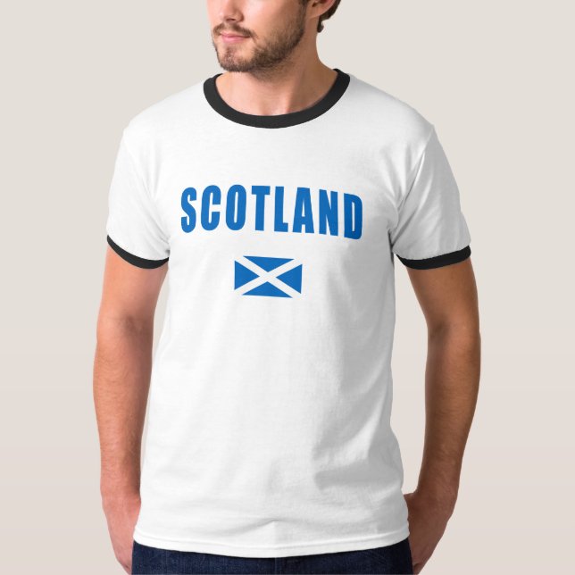 Skottland Ringer T-Shirt (Framsida)