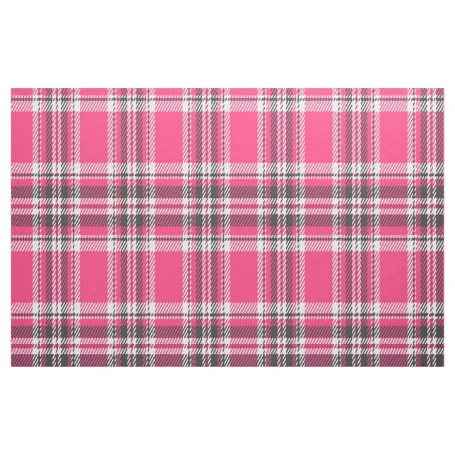 Skottland Rosa och svart Tartan Play Tyg (Yard)