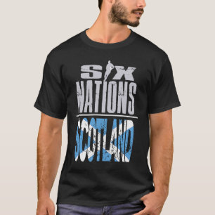 Skottland Rugby Fan Player Tränare och Rugby Suppo T Shirt