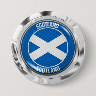 Skottland rundaEmblem Knapp