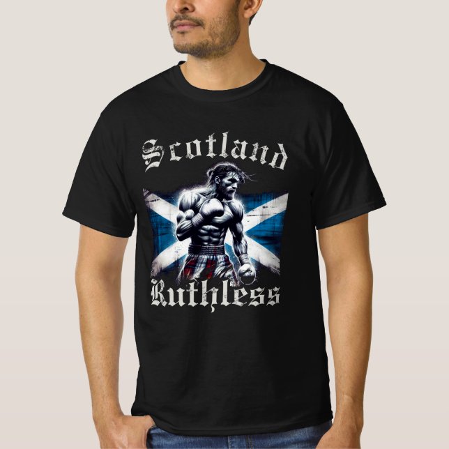 Skottland Ruthless  T Shirt (Framsida)