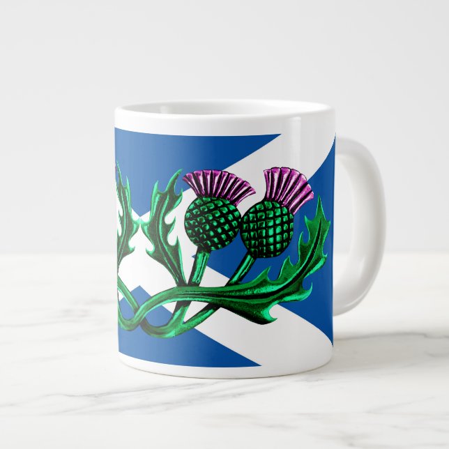 Skottland, Saint Andrews, Ancient flagga, Thistle Jumbo Mugg (Framsida höger)