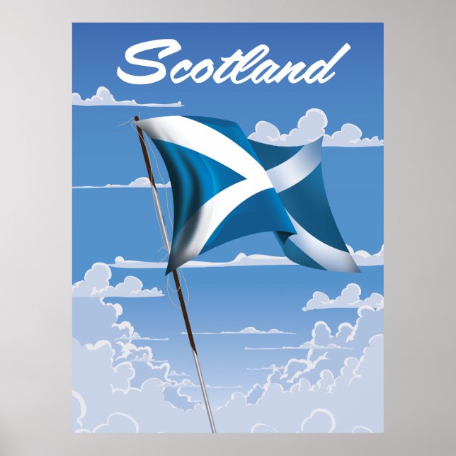 Skottland Saltire Poster (Framsidan)