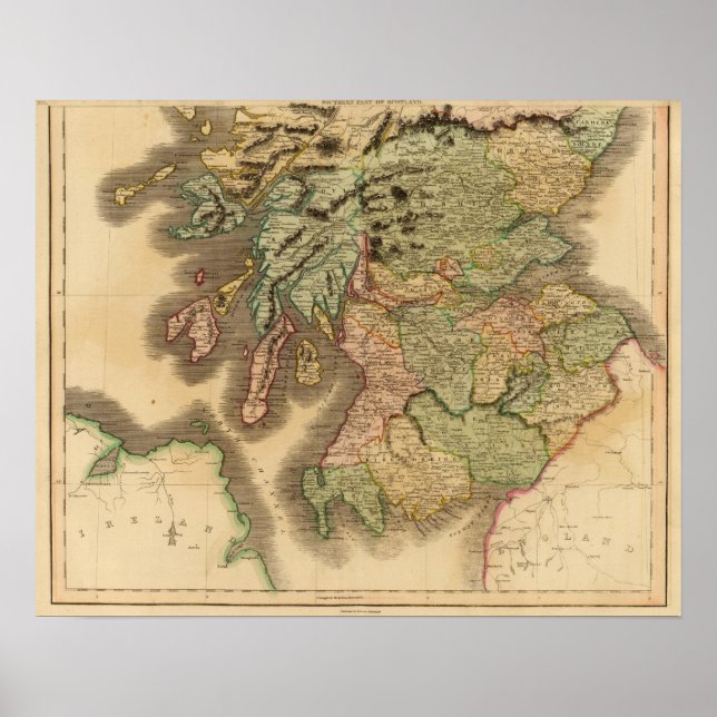 Skottland söder poster (Framsidan)