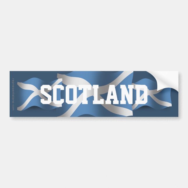 Skottland som vinkar flagga bildekal (Framsidan)