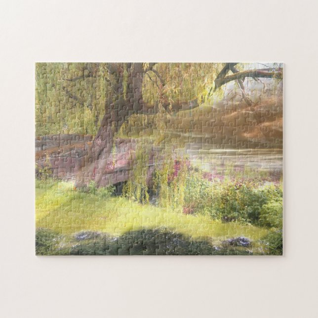 Skottland Sommar-Höst överbryggar Pussel (Horisontell)